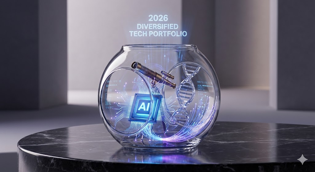 인공지능 칩과 우주 발사체, 그리고 바이오 현미경이 하나로 연결된 2026년형 투자 바구니 이미지