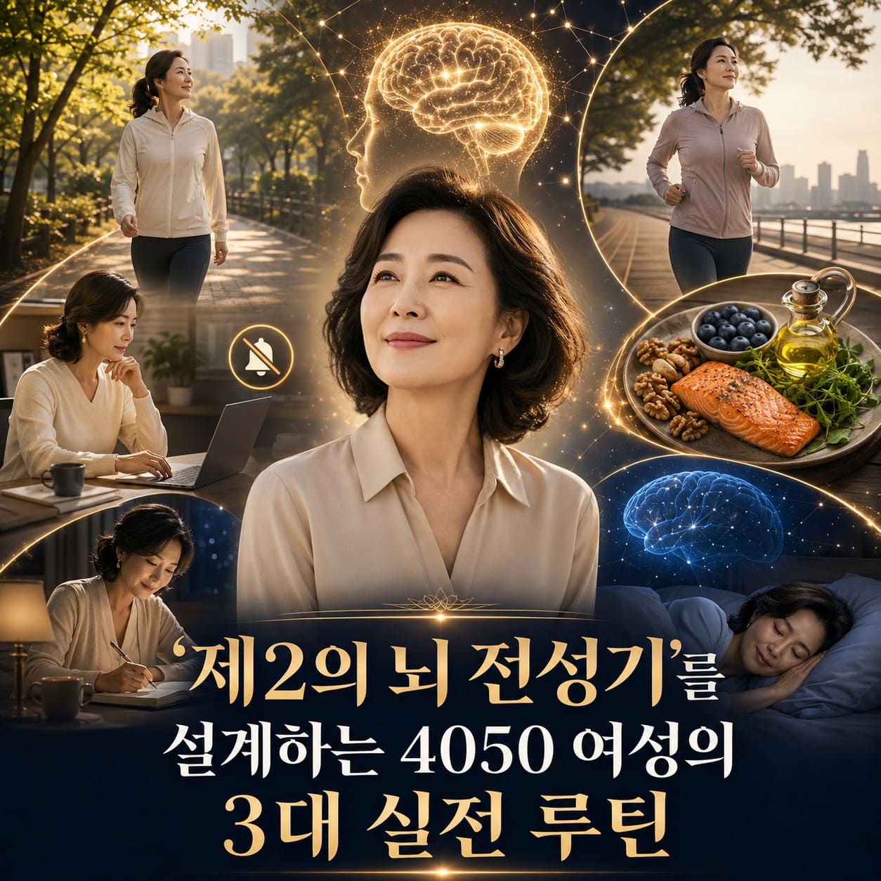 '제2의 뇌 전성기'를 설계하는 4050 여성의 3대 실전 루틴