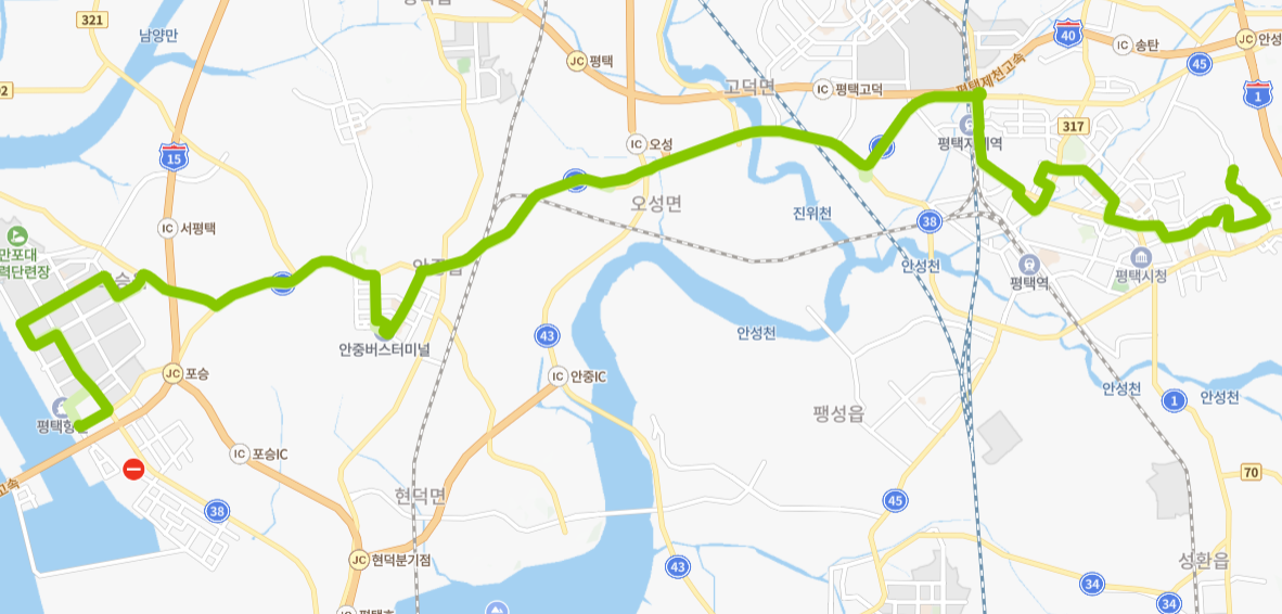 평택-810번-버스-노선-지도