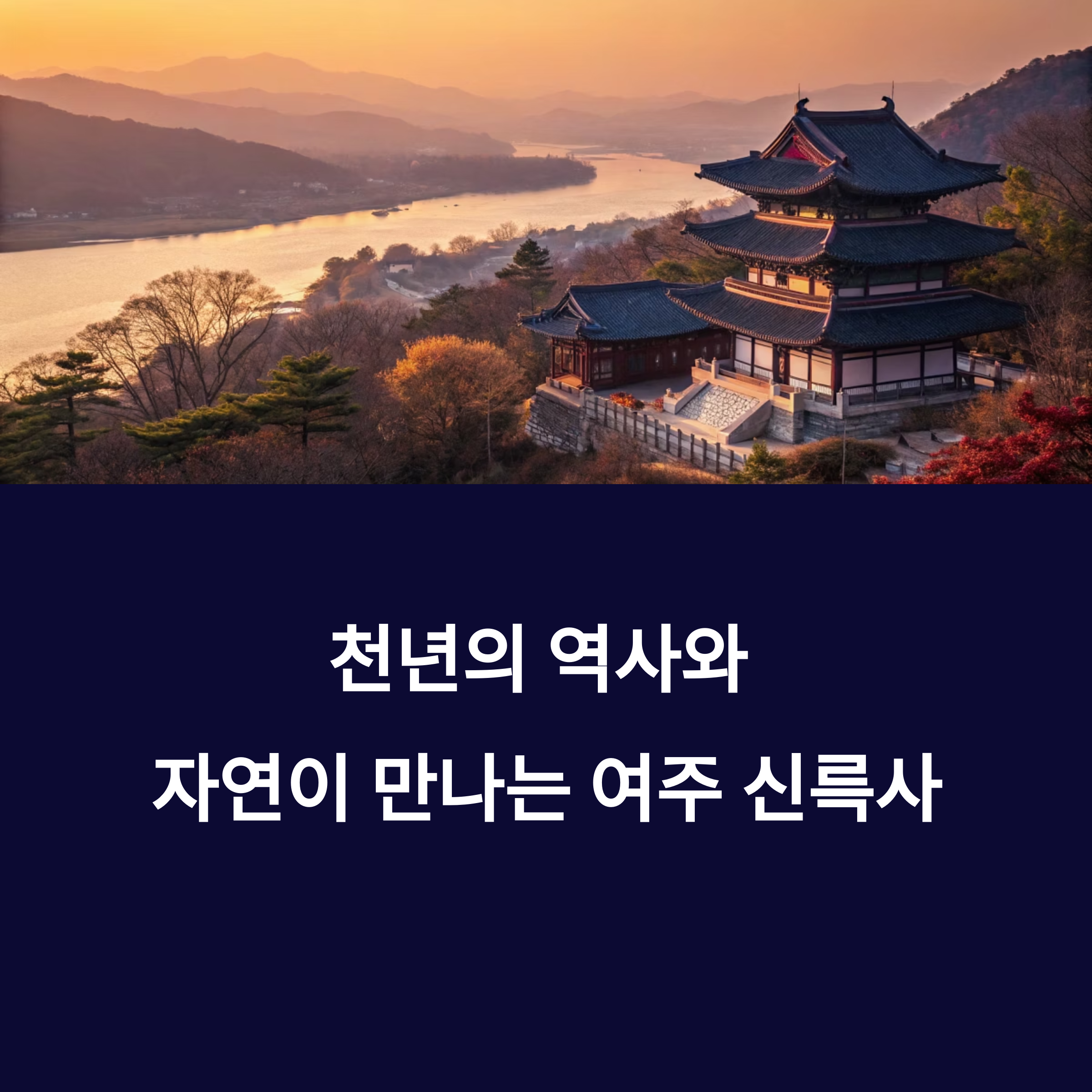 여주 신륵사와 남한강변에서 즐기는 힐링 산책