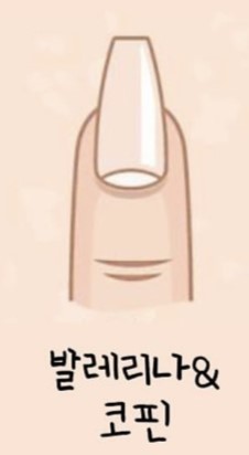 네일 쉐입 발레리나/코핀 (Ballerina/Coffin)