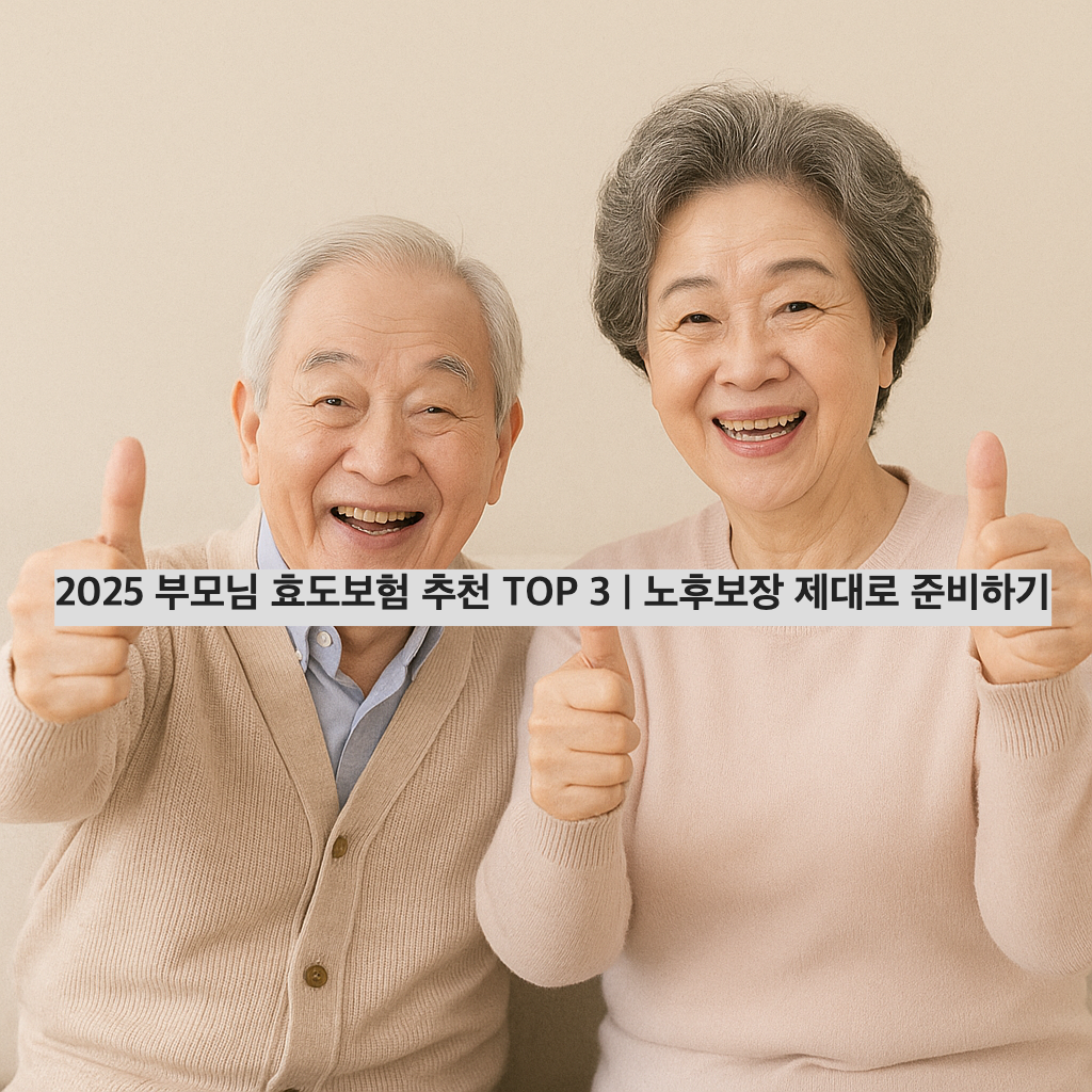 2025 부모님 효도보험 추천 TOP 3 ❘ 노후보장 제대로 준비하기