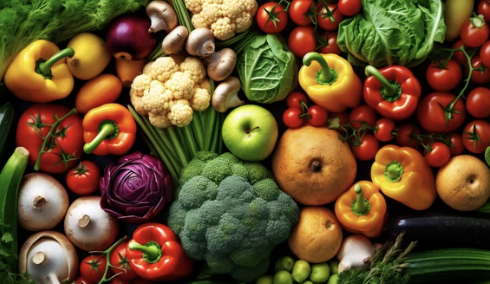 당근, 브로콜리, 시금치