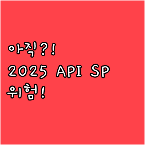 2025년 API SP 등급 아직 유..
