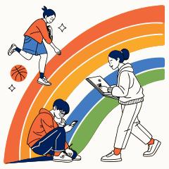 다양한 활동을 하고 있는 학교 밖 청소년 건강검진 대상 청소년