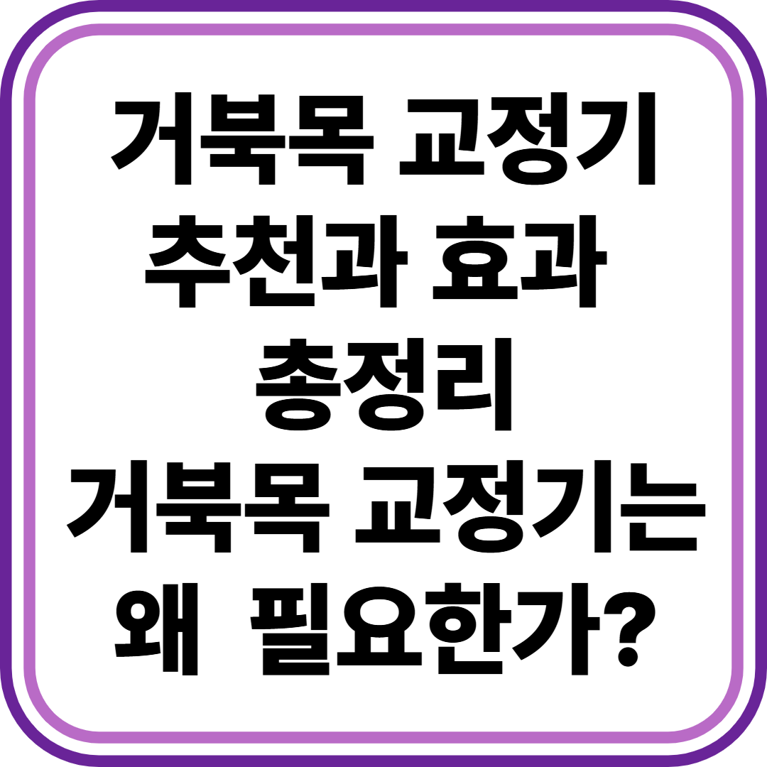 거북목 교정기