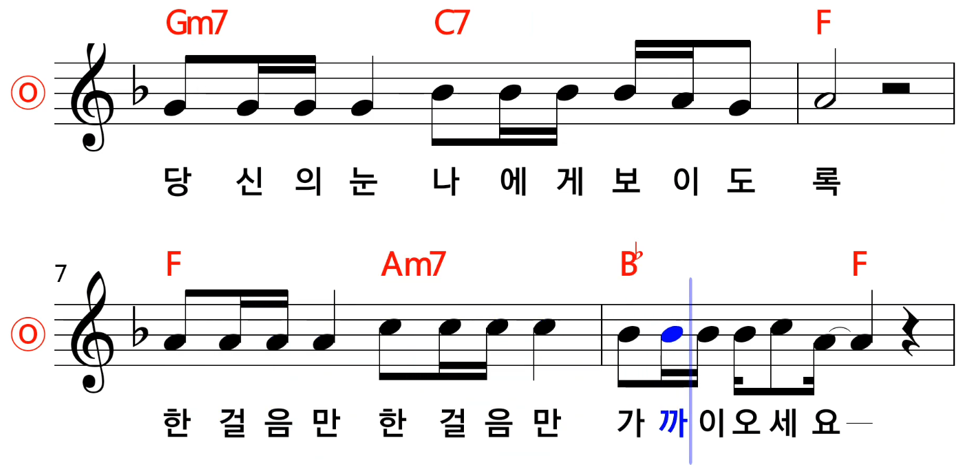 송창식 한 걸음만 악보