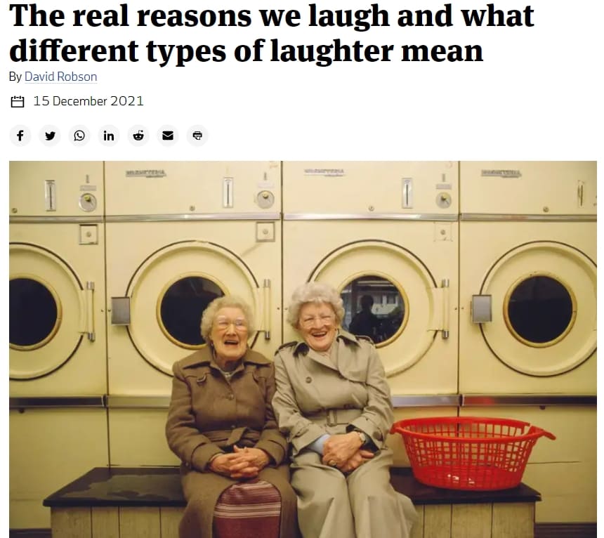 우리가 웃는 진짜 이유와 다른 종류의 웃음이 의미하는 것 Laughter really is contagious &mdash; and that&rsquo;s good