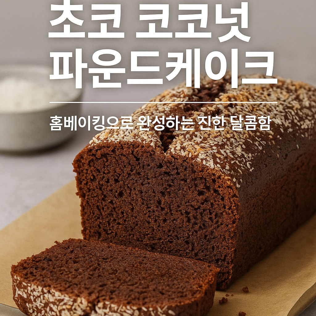 초코 코코넛 파운드케이크 레시피