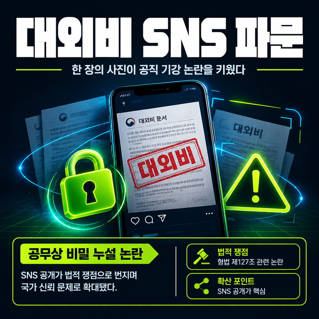 대외비 SNS 파문