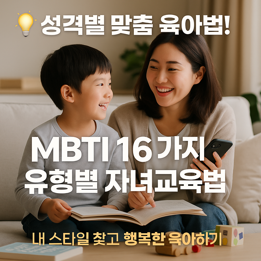MBTI 16가지 유형별 자녀교육법 완전정리