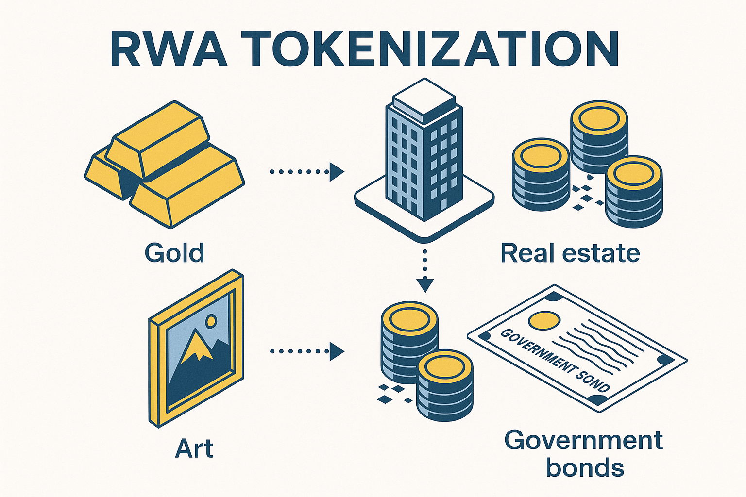 RWA 토큰화 개념 인포그래픽