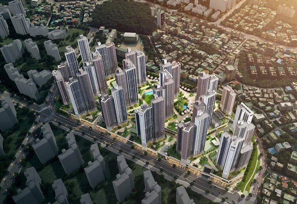 광명 자이힐스테이트SKVIEW 조감도