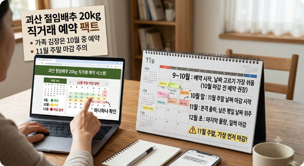 괴산 절임배추 20kg 직거래 이미지