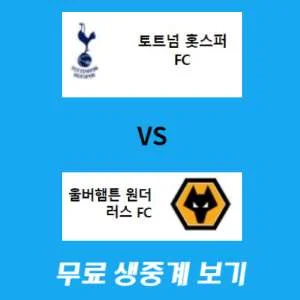 토트넘 울버햄튼 경기 일정 무료 생중계 사이트(손흥민 vs 황희찬)