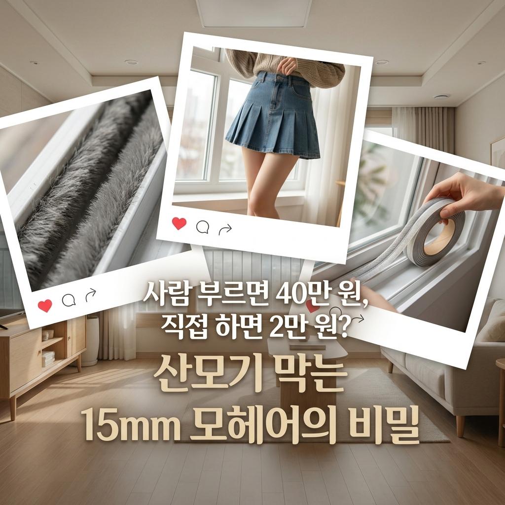 원주 산모기 방충망 털 중흥S클래스 33평 셀프 교체 비용 공개