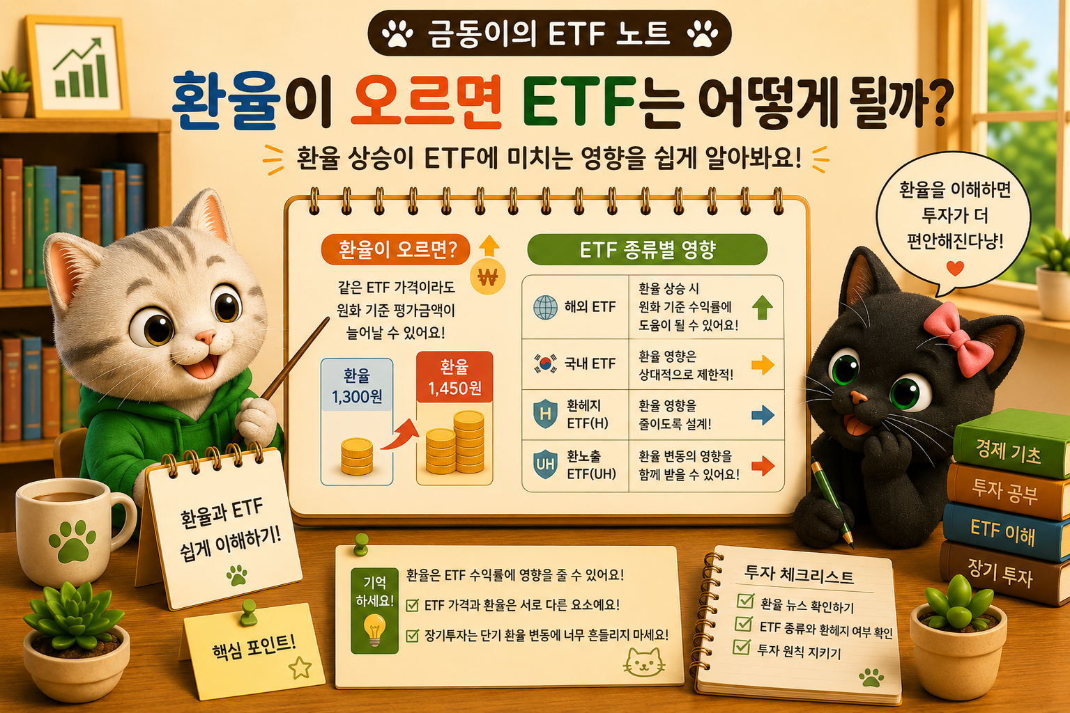 국내 주식ETF 환율이 오르면 ETF는 어떻게 될까?