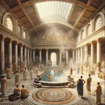 고대 로마 공중 목욕탕.