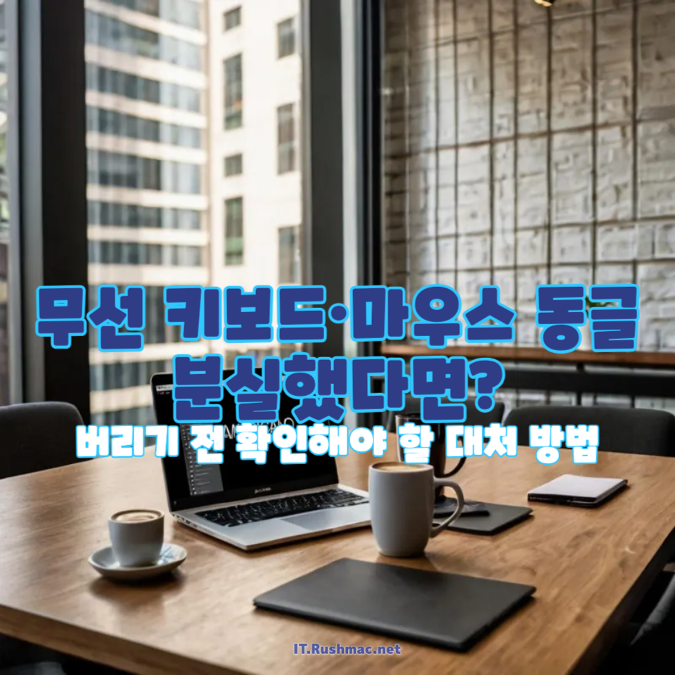 무선 키보드&middot;마우스 동글 분실 시 대처법