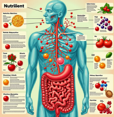 영양소 흡수 관련 이미지