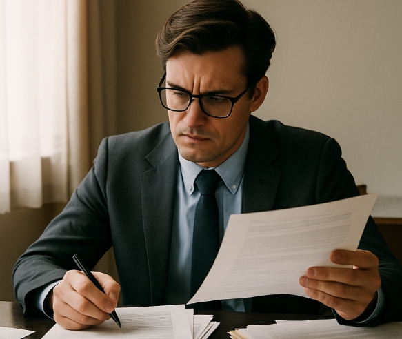 서류검토 관련 사진