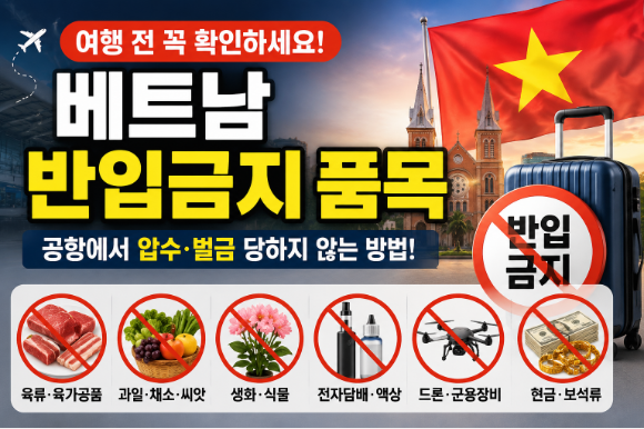 베트남 반입금지 품목