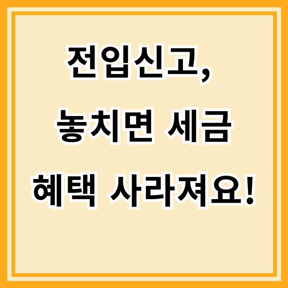 전입신고 안 하면 세금 혜택 놓친다?! 월세 세액공제부터 취득세 감면까지 총정리