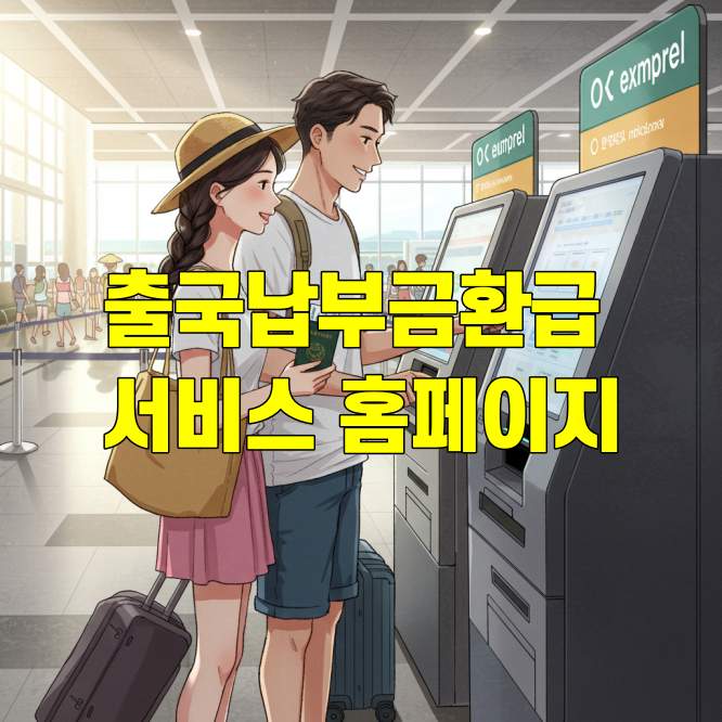 출국납부금환급서비스 홈페이지