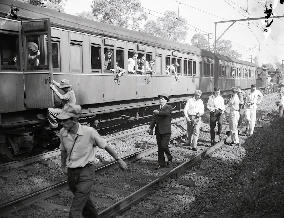 Train timetable.
