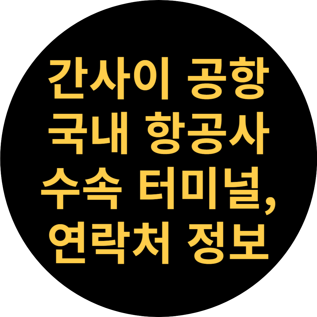 간사이 공항 수속 터미널 정보