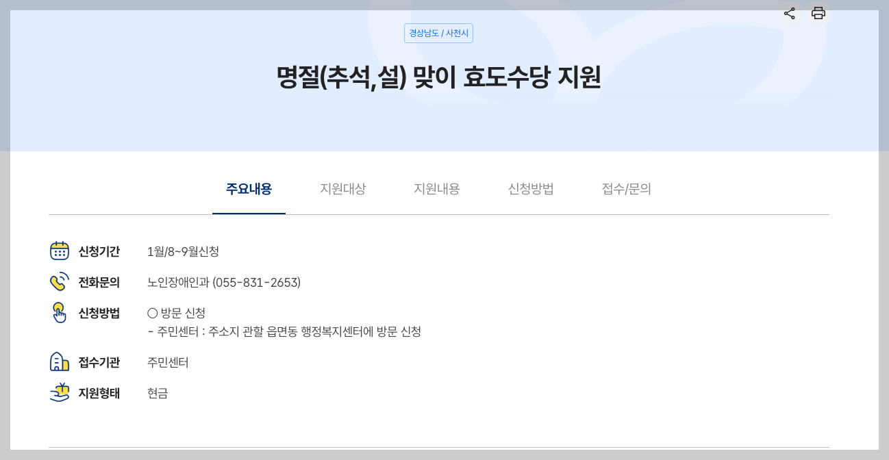 2025년 설 명절 위로금, 전국 위문금 총정리