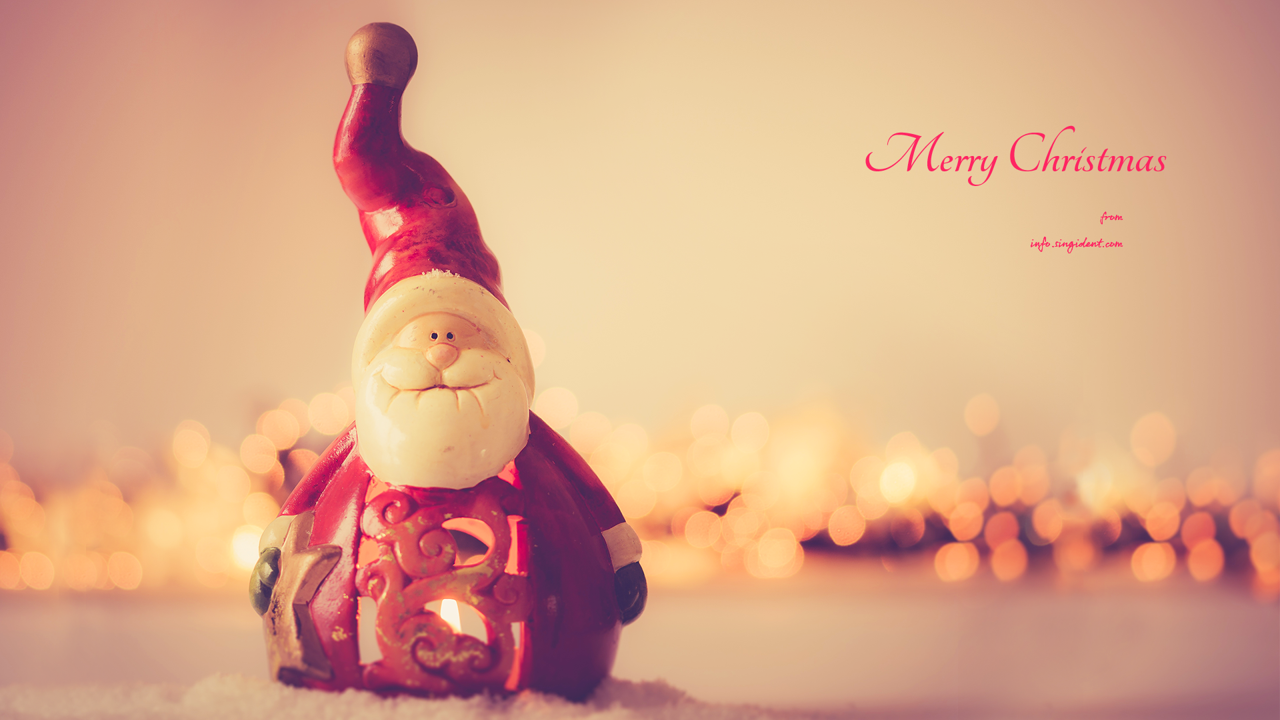 06 산타클로스 인형 C - Merry Christmas 크리스마스배경화면