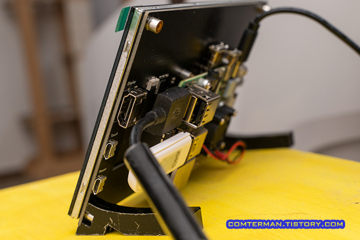 7인치 터치 디스플레이 윈도우PC 연결