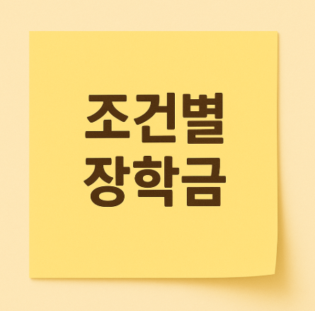 조건별 장학금