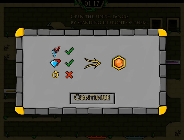 불물게임-2인용-게임하기-1-포레스트템플-종료-화면