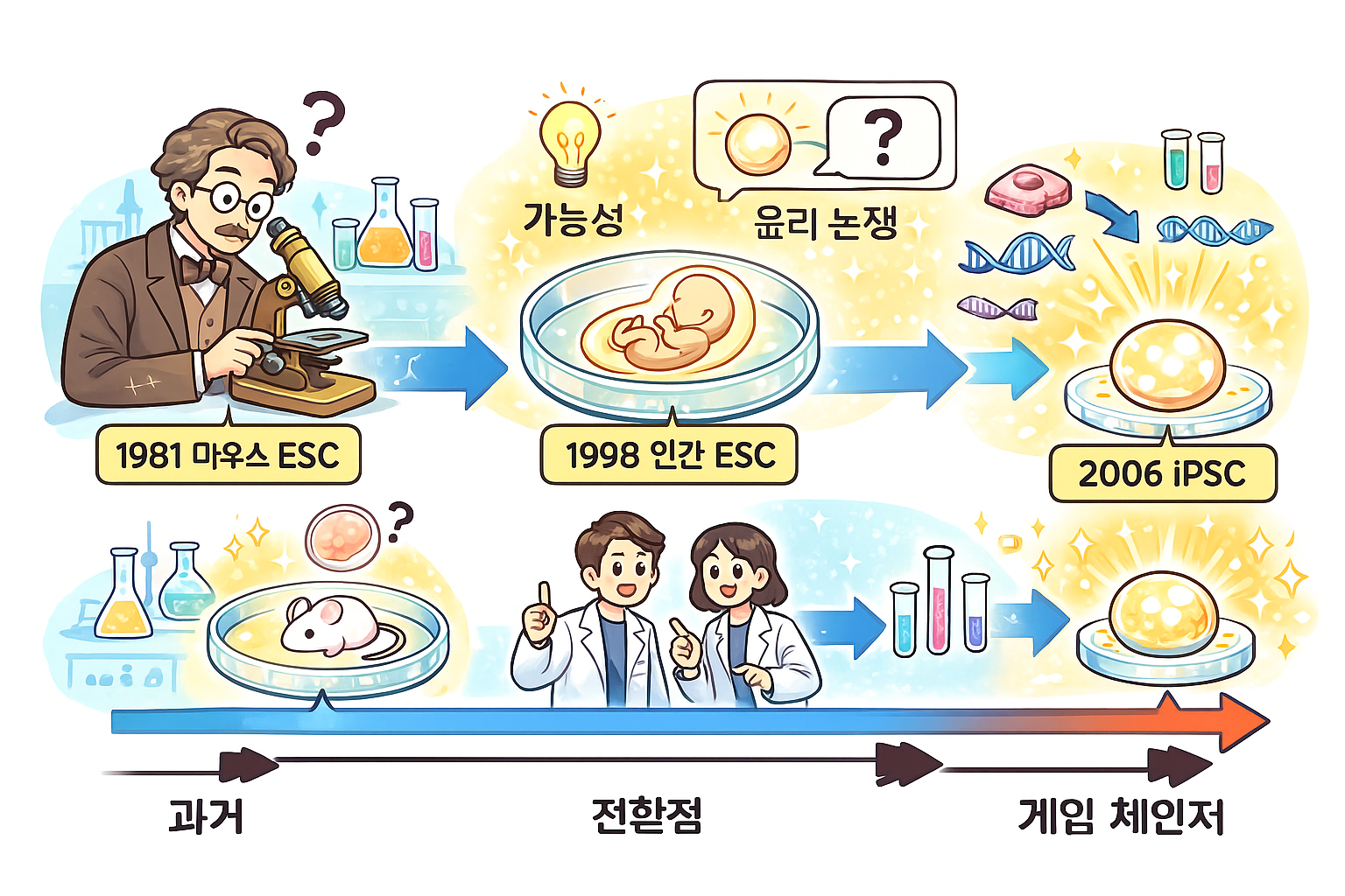 줄기세포 기술의 역사 – 과거, 현재, 그리고 미래