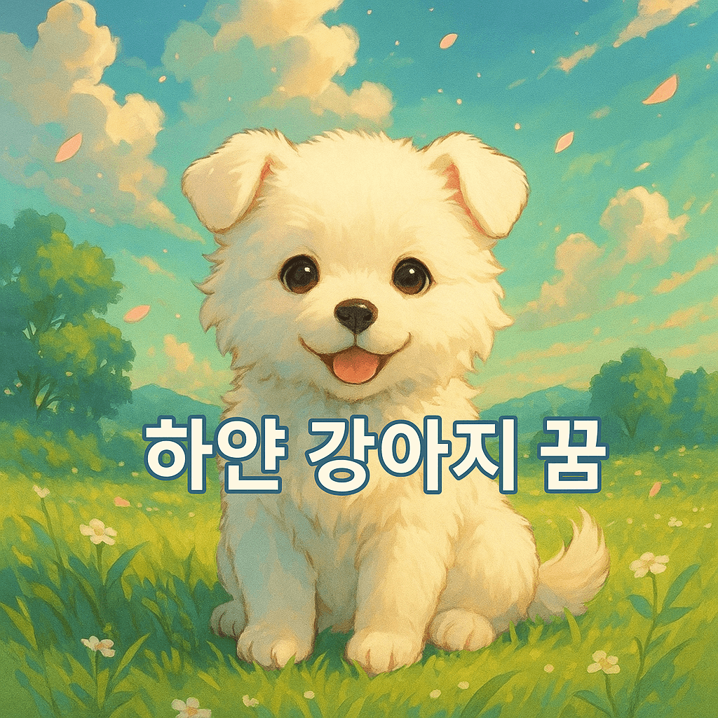 하얀 강아지 꿈 해몽