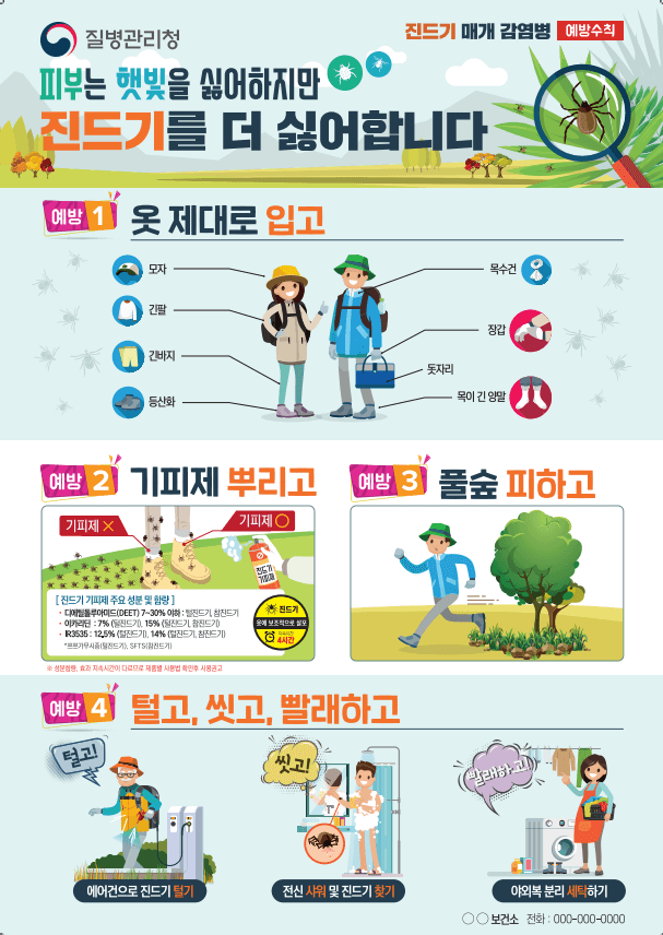 참진드기 매개 감염병 막을 수 있나? 예방 및 관리수칙!