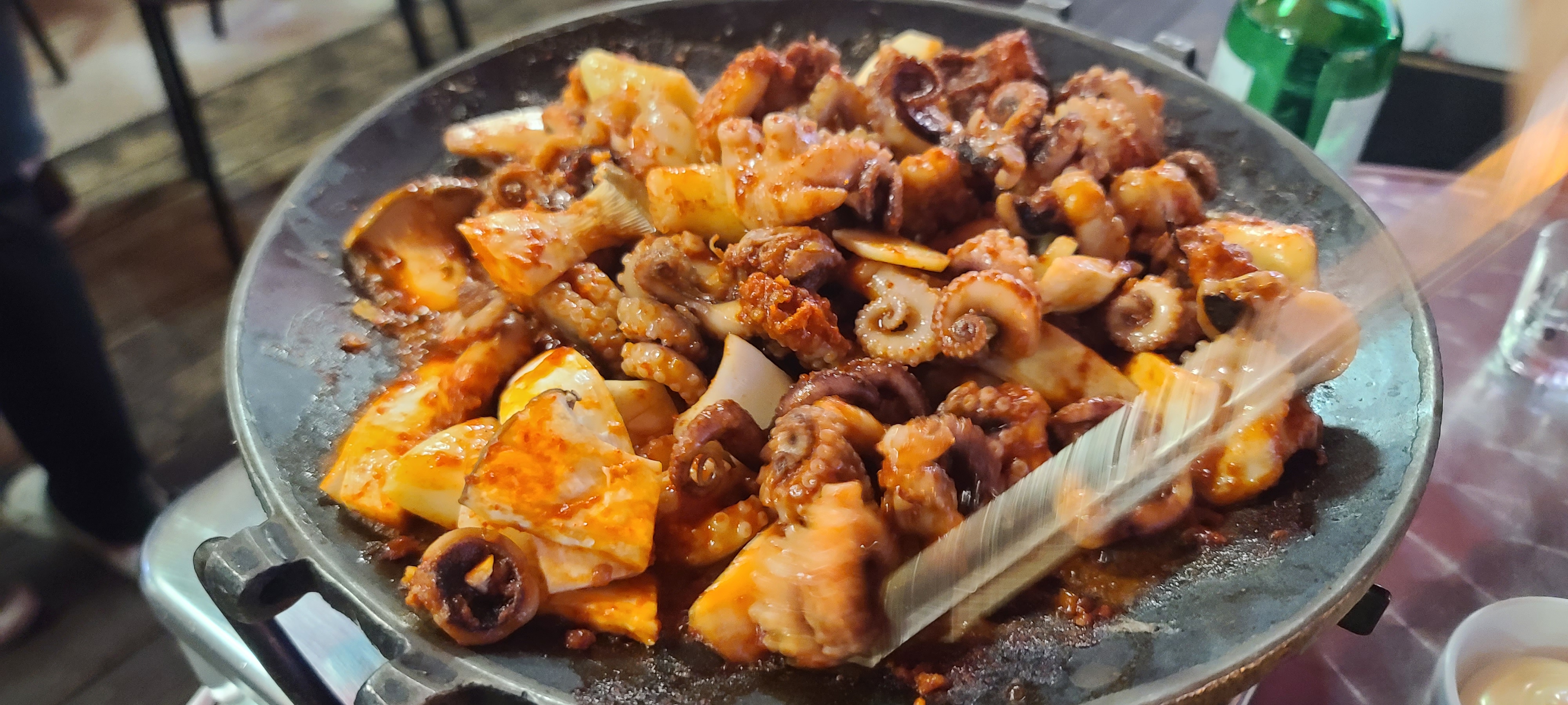 야탑역 맛집 용두동 쭈꾸미 주꾸미볶음 보양식 야탑맛집 용두동辛쭈꾸미 술안주 쭈꾸미철판볶음 밑반찬 달걀찜