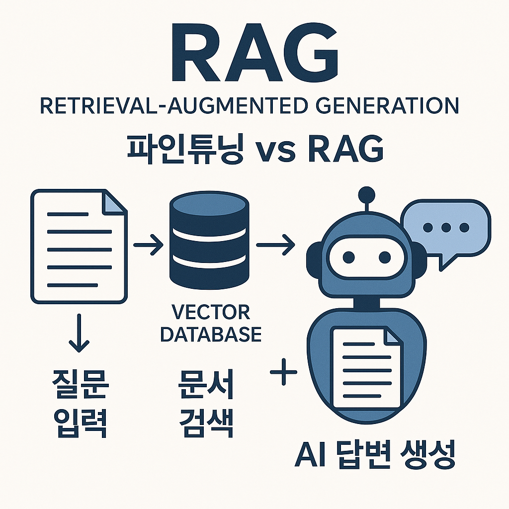 파인튜닝 vs RAG (챗GPT 생성)