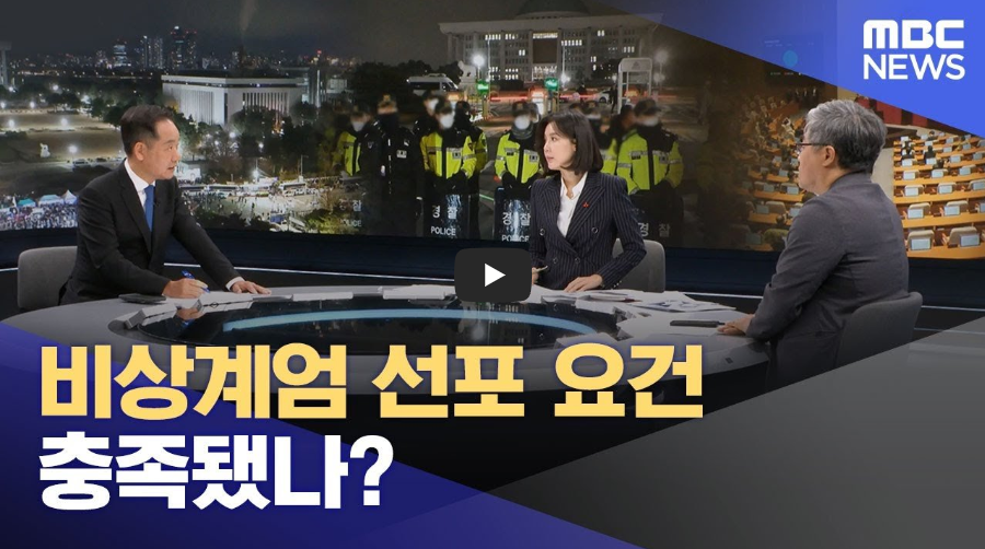계엄령 선포 요건