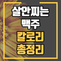 살 안찌는 맥주 발포주 칼로리 정보글 썸네일