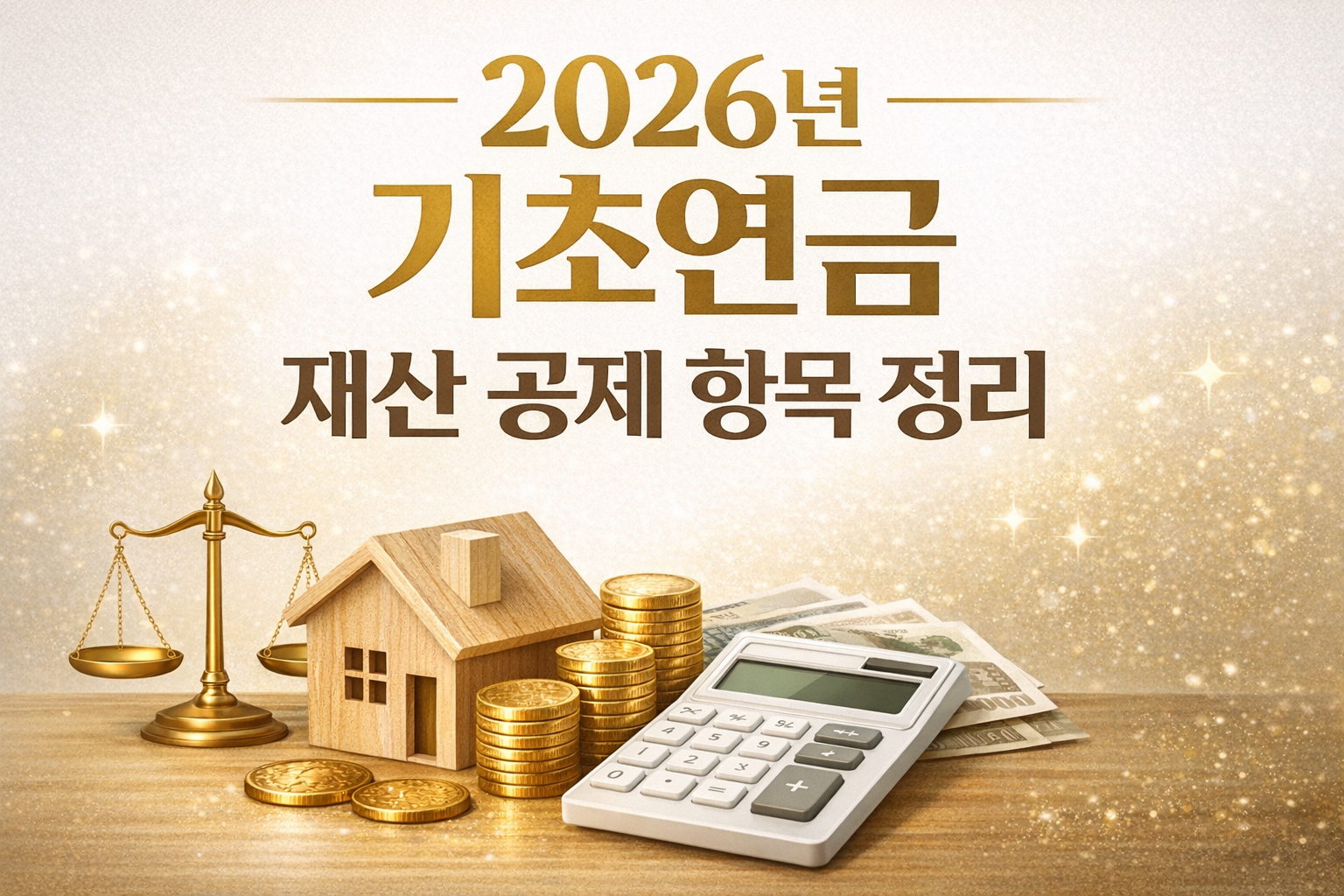 &ldquo;2026년 기초연금 재산 공제 항목 정리 &mdash; pension asset deduction categories&rdquo;