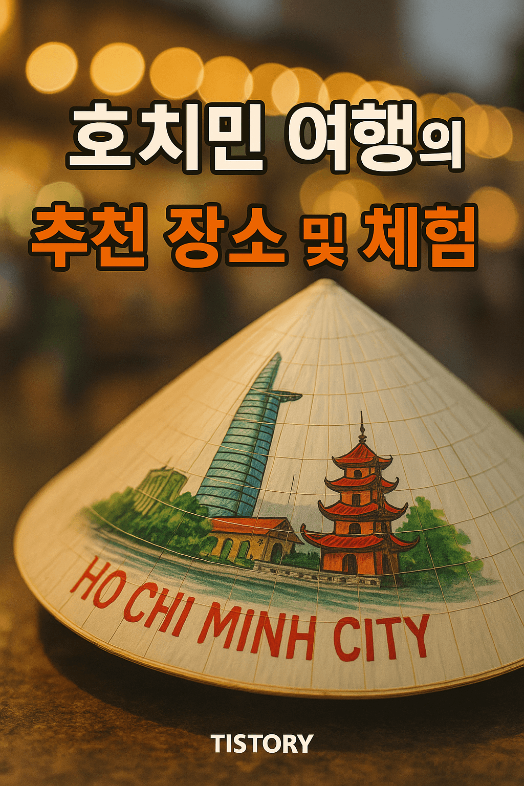 호치민 출장중 액티비티였던 베트남모자에 그림그리기