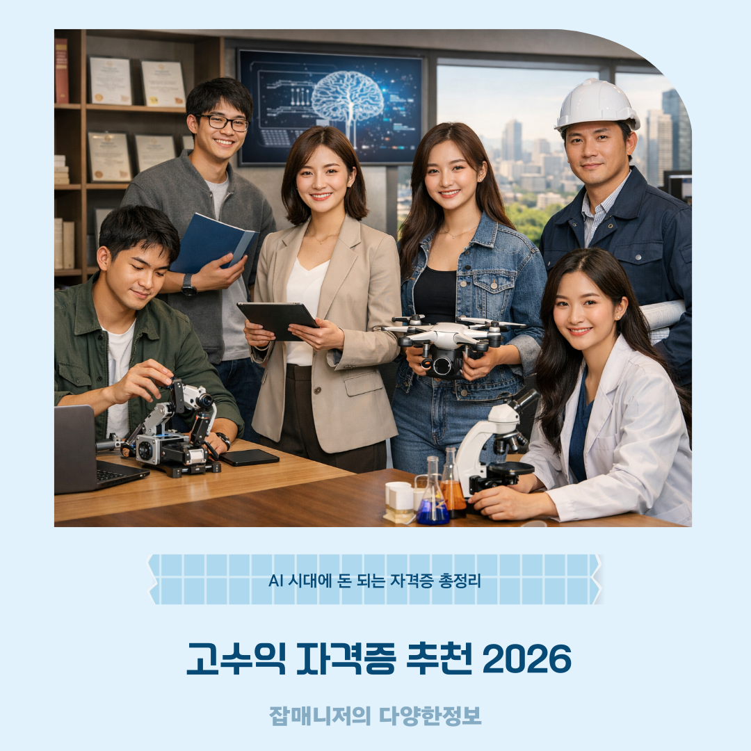 고수익 자격증 추천 2026, AI 시대에 돈 되는 자격증 총정리