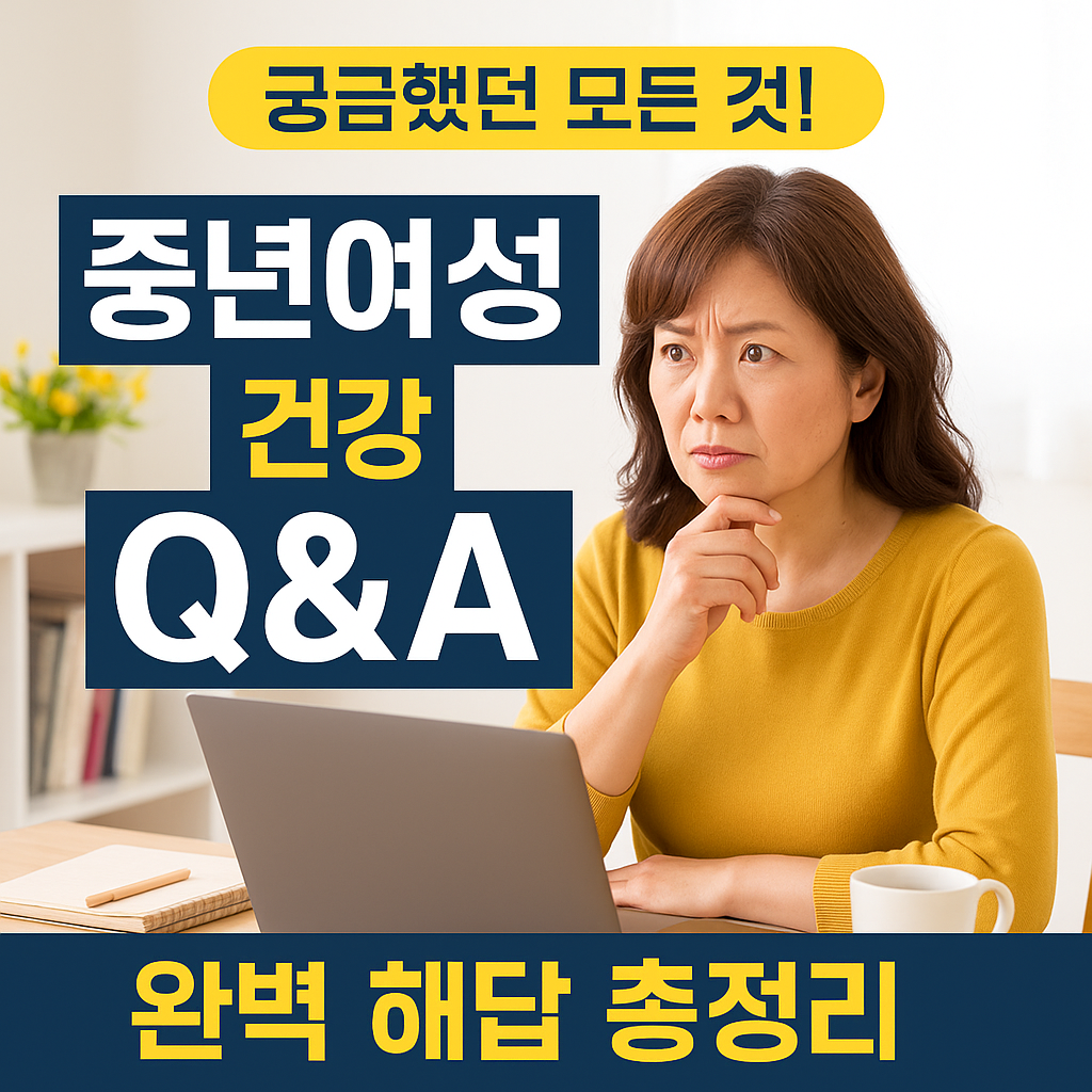 중년여성 건강 Q&amp;A 모음 ⭐