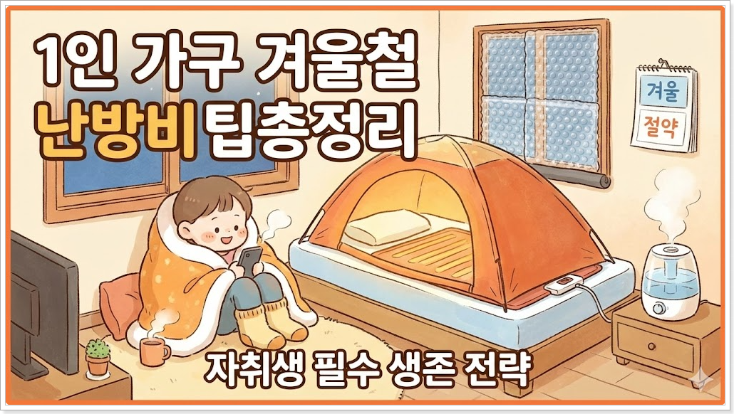1인 가구 겨울철 난방비 절약 팁 총정리