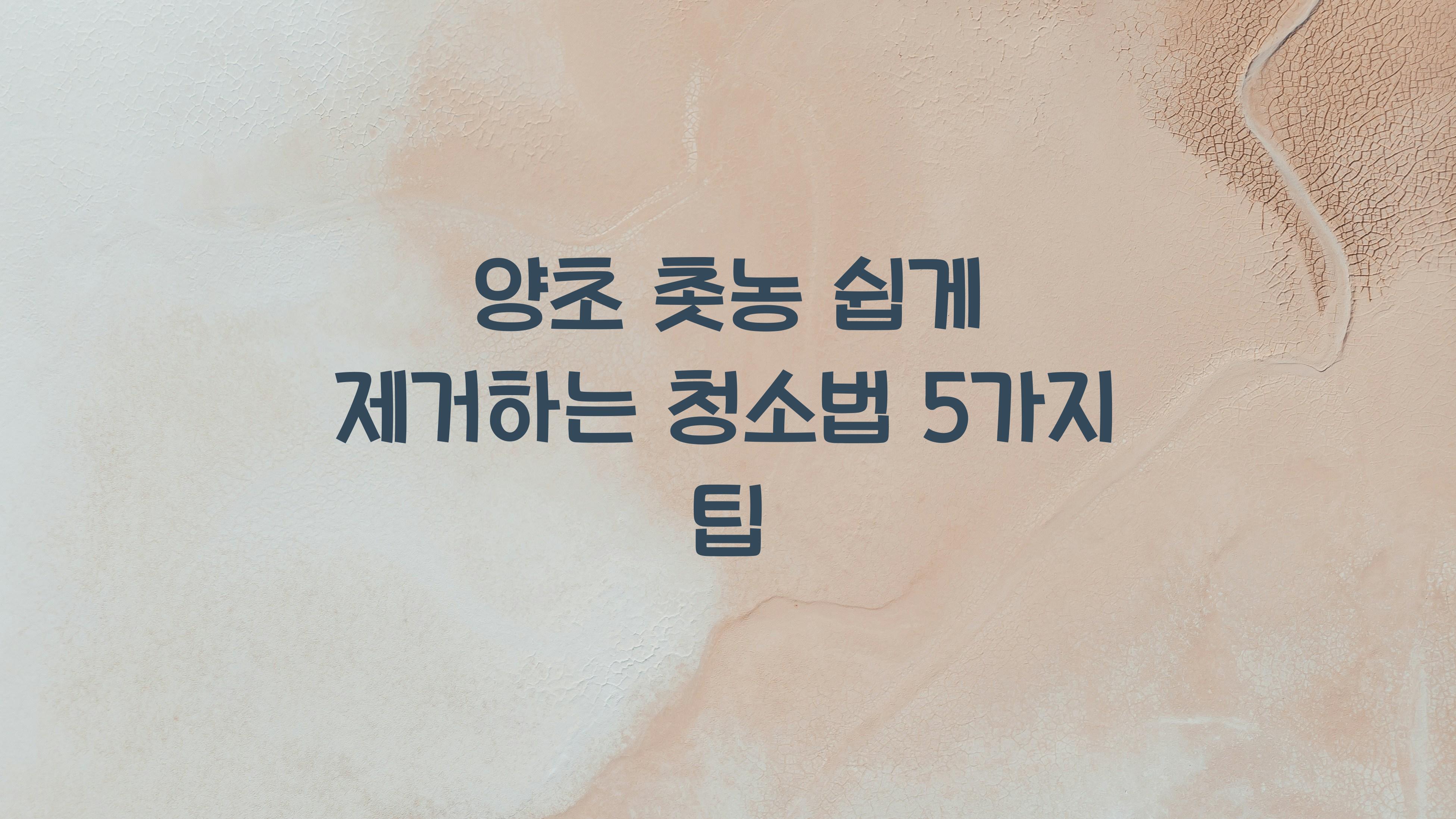 양초 촛농 쉽게 제거하는 청소법