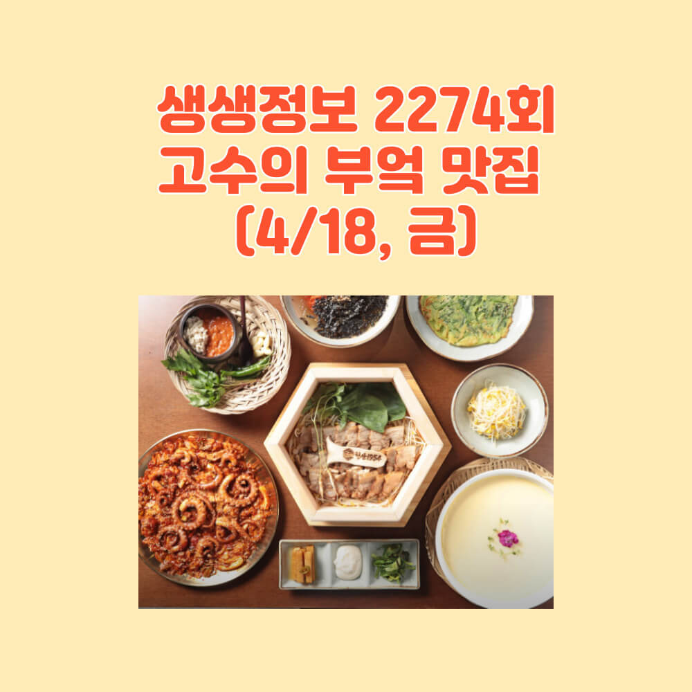 생생정보 고수의부엌 낙지볶음집 주소