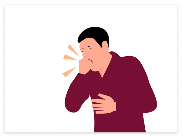기침하는 남자